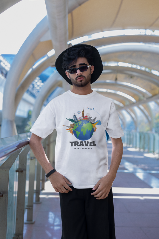 Unisex White Travel T-shirt